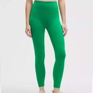 Lululemon Wunder Train Tight 25" - Size 6 - Color Raceway Green